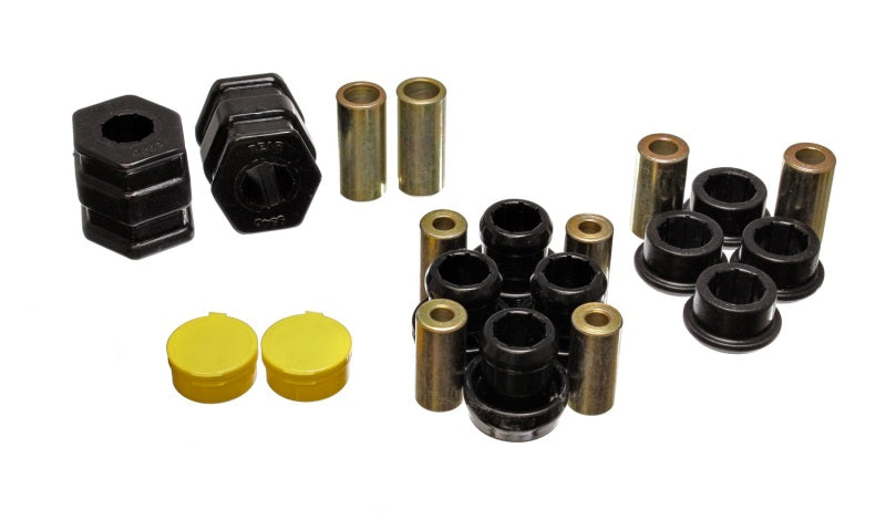 Energy Suspension 99-00 Honda Civic Si Black Front Control Arm Bushing Set Energy Suspension Bushing Kits AXOPROS