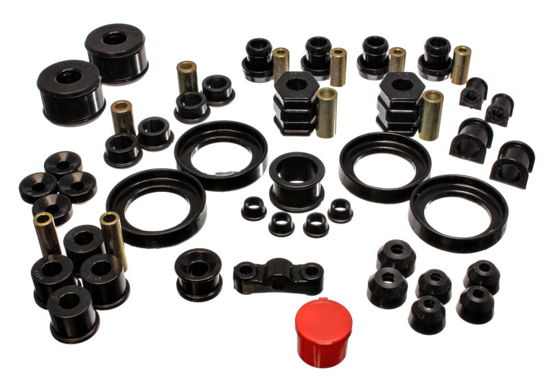 Energy Suspension 99-00 Honda Civic Si Black Hyper-Flex Master Bushing Set Energy Suspension Bushings - Full Vehicle Kits AXOPROS