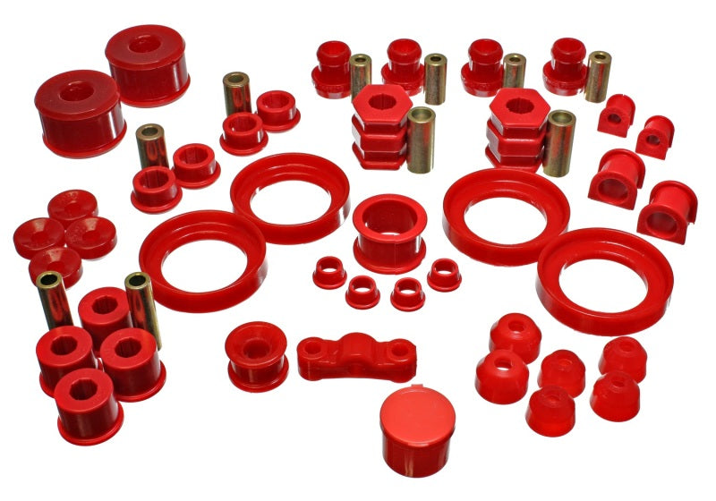 Energy Suspension 99-00 Honda Civic Si Red Hyper-Flex Master Bushing Set Energy Suspension Bushing Kits AXOPROS