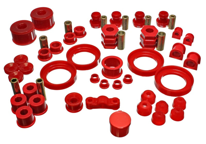 Energy Suspension 99-00 Honda Civic Si Red Hyper-Flex Master Bushing Set Energy Suspension Bushing Kits AXOPROS