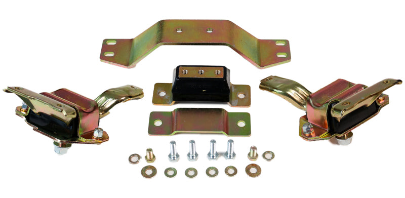 Energy Suspension 99-04 Ford Mustang 4.6L V8 Black Motor & Transmission Mount Set Energy Suspension Bushing Kits AXOPROS
