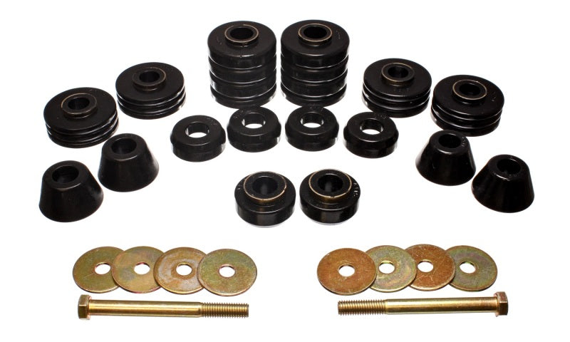Energy Suspension Black Body Cab Mount Set for 73-80 GM C/K-10/20/30 C/K1500/2500/3500 Energy Suspension Bushing Kits AXOPROS