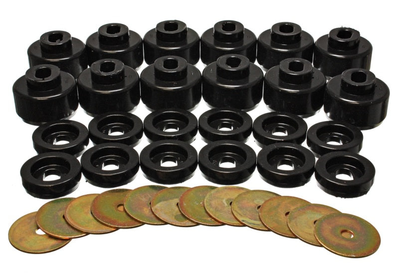 Energy Suspension Body Mount Set - Black Energy Suspension Bushing Kits AXOPROS