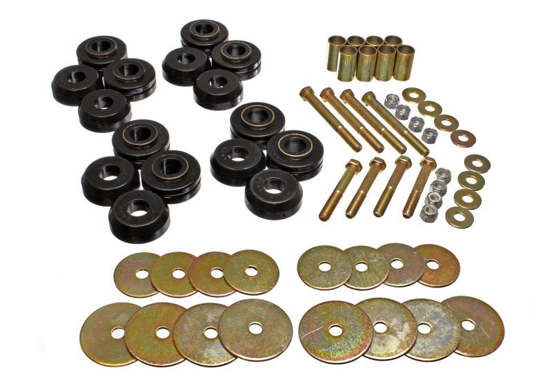 Energy Suspension Bronco Body Mnt W/Hardware - Black Energy Suspension Bushing Kits AXOPROS
