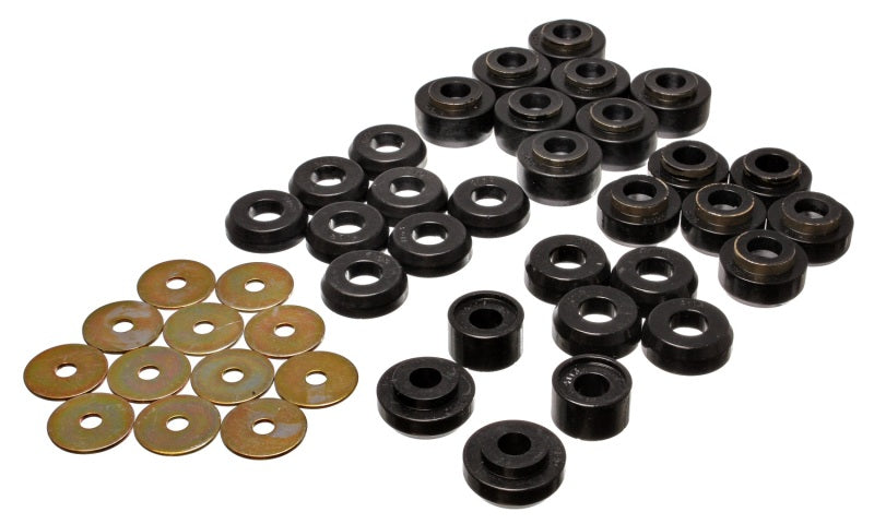 Energy Suspension Chevrolet 4 door Black Body Mounts (Recommended for Police/Taxi/Race) Energy Suspension Bushing Kits AXOPROS