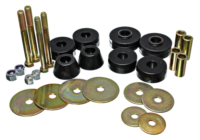 Energy Suspension Chevy Pickup Body Mounts - Black Energy Suspension Bushing Kits AXOPROS