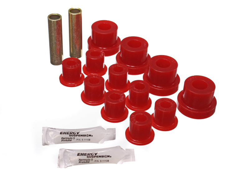 Energy Suspension Cj Frt Sprg Bush - Red Energy Suspension Bushing Kits AXOPROS