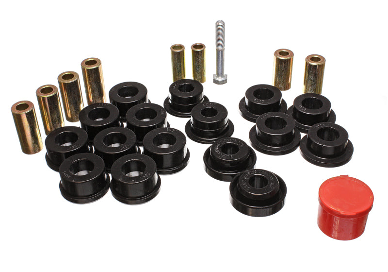 Energy Suspension Control Arm Bushings - Front - Black Energy Suspension Bushing Kits AXOPROS