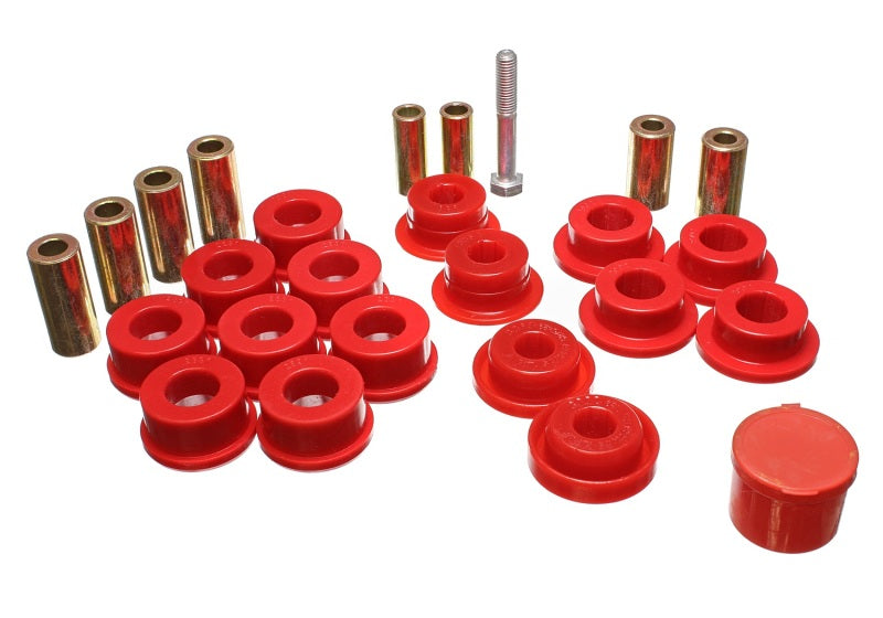 Energy Suspension Control Arm Bushings - Front - Red Energy Suspension Bushing Kits AXOPROS