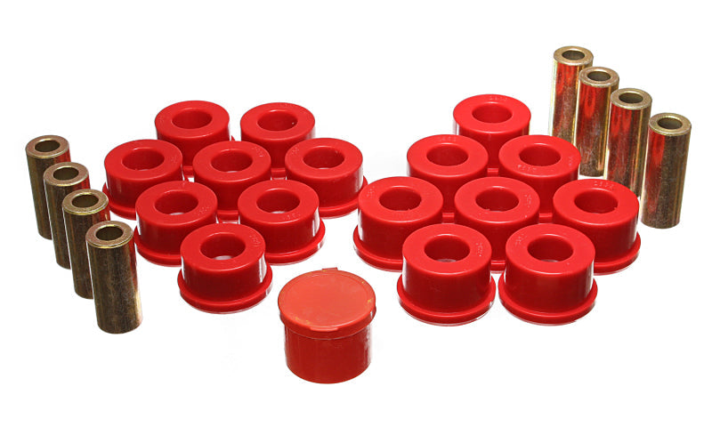 Energy Suspension Control Arm Bushings - Rear - Red Energy Suspension Bushing Kits AXOPROS