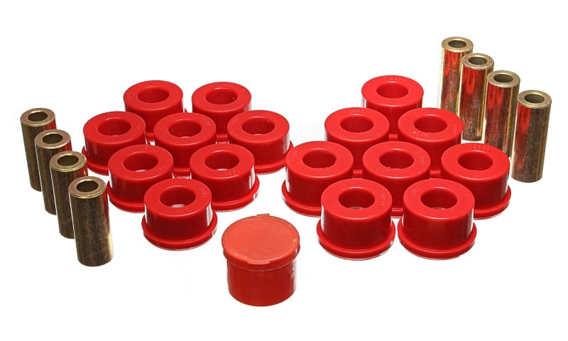 Energy Suspension Control Arm Bushings - Rear - Red Energy Suspension Bushing Kits AXOPROS