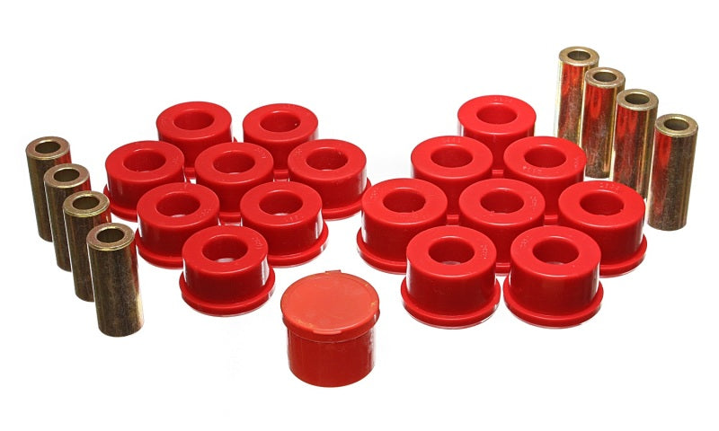 Energy Suspension Control Arm Bushings - Rear - Red Energy Suspension Bushing Kits AXOPROS