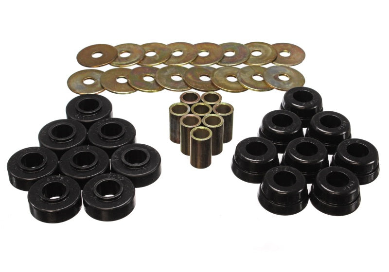 Energy Suspension Gm Body Mount Set W/Hardware - Black Energy Suspension Bushing Kits AXOPROS