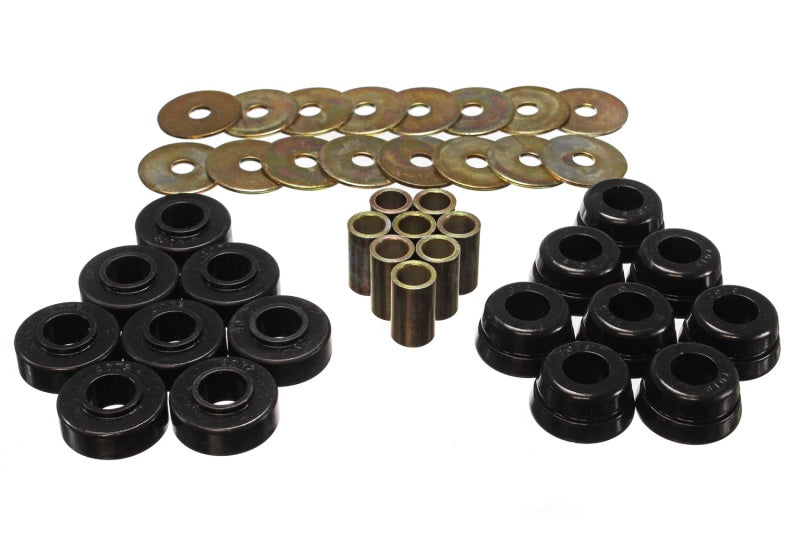 Energy Suspension Gm Body Mount Set W/Hardware - Black Energy Suspension Bushing Kits AXOPROS