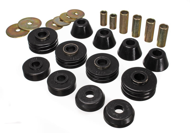 Energy Suspension Gm Cab Mount Set - Black Energy Suspension Bushing Kits AXOPROS