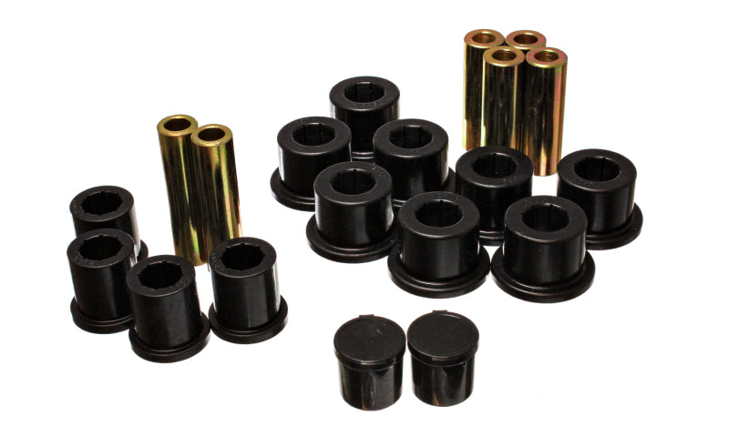 Energy Suspension Rear Spring Bushing Set - Black Energy Suspension Bushing Kits AXOPROS