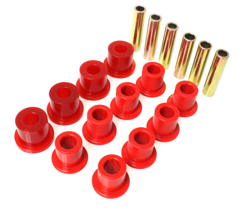 Energy Suspension Spring & Shackle Bushing - Red Energy Suspension Bushing Kits AXOPROS