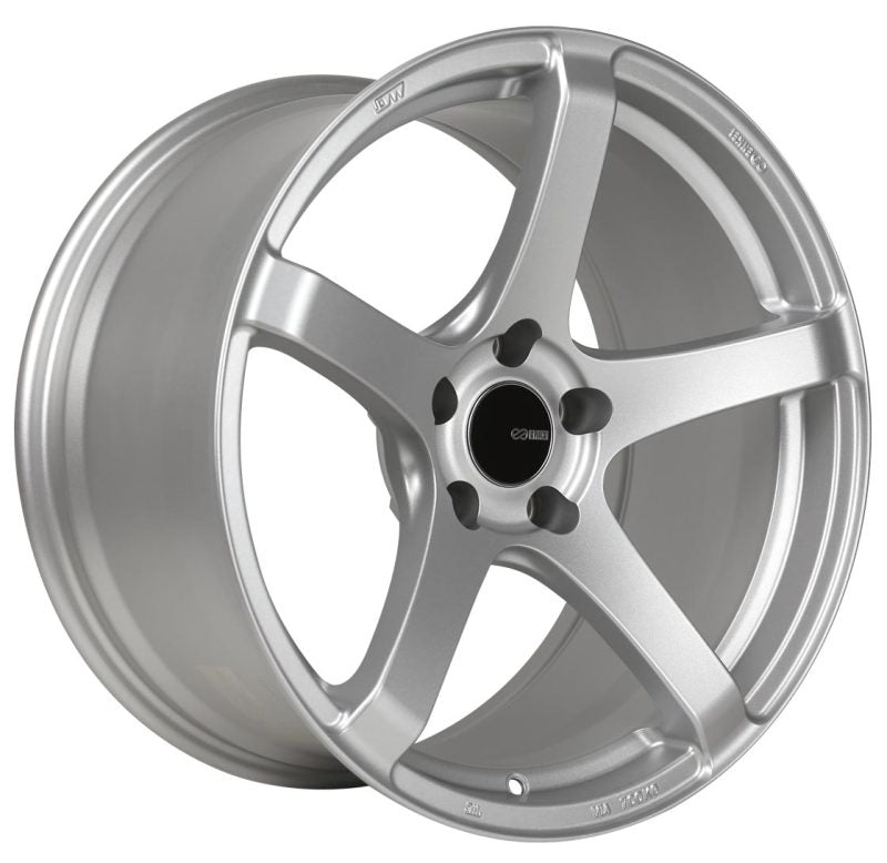 Enkei Kojin 18x8 40mm Offset 5x114.3 Bolt Pattern 72.6mm Bore Dia Matte Silver Wheel Enkei Wheels - Cast AXOPROS