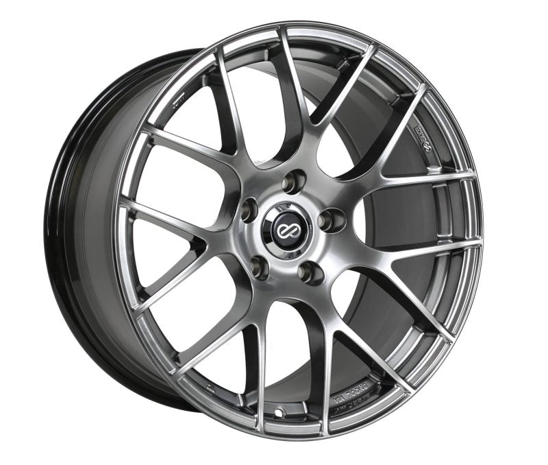 Enkei Raijin 18x8 45mm Offset 5x112 Bolt Pattern 72.6 Bore Diamter Hyper Silver Wheel Enkei Wheels - Cast AXOPROS