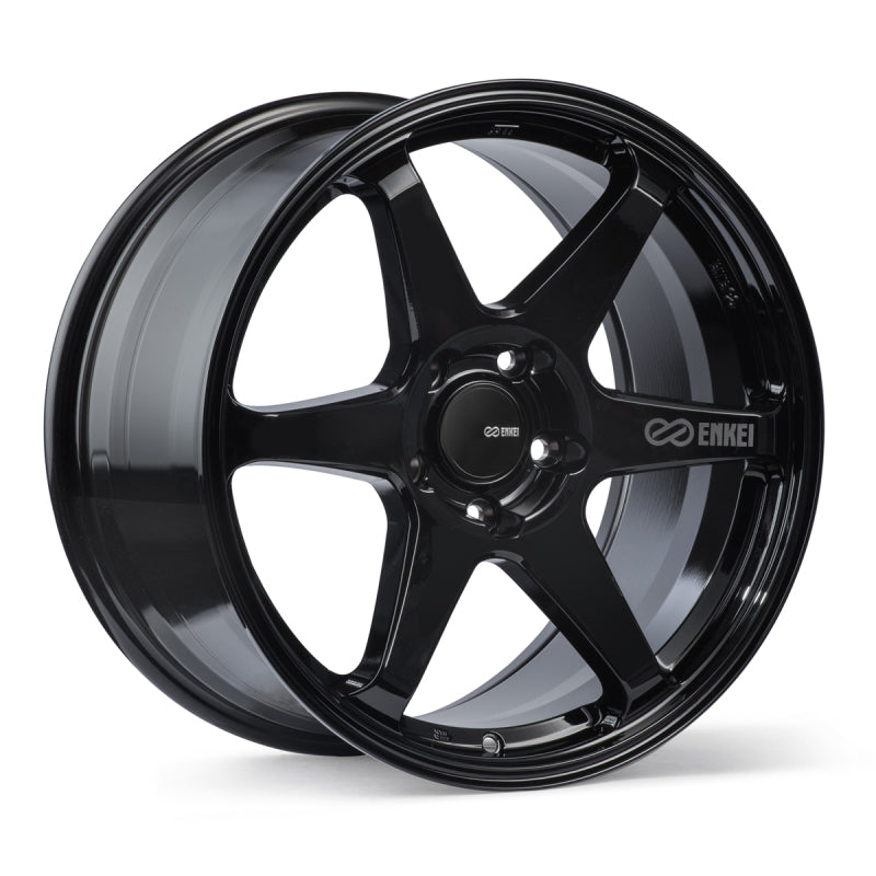 Enkei T6R 18x9.5 38mm Offset 5x114.3 Bolt Pattern 72.6 Bore Gloss Black Wheel Enkei Wheels - Cast AXOPROS