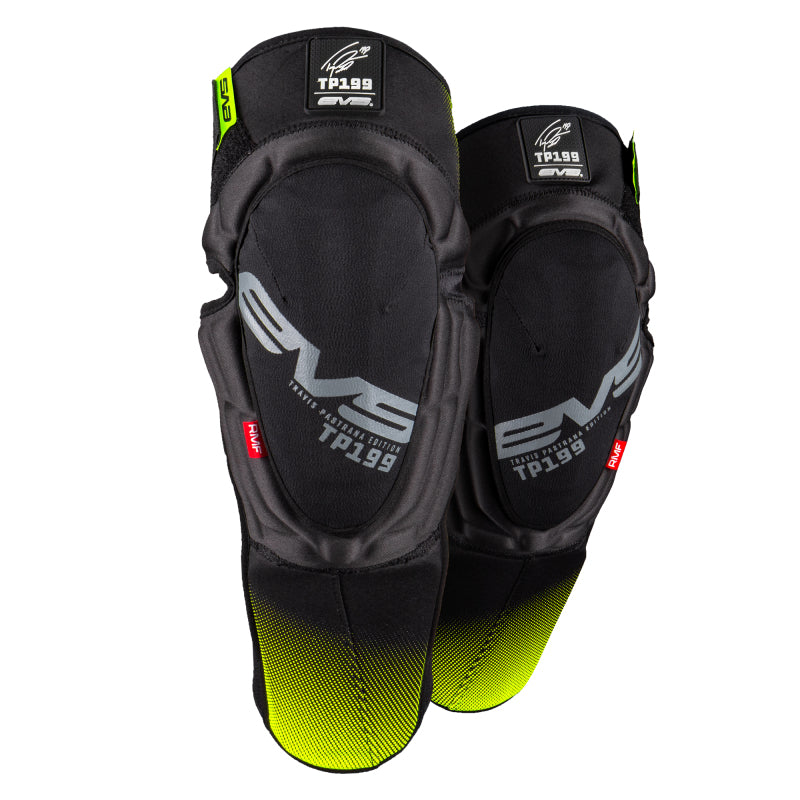 EVS TP199 Knee/Shin Guard Pair Black/Hi Viz - Large/XL EVS Body Protection  AXOPROS