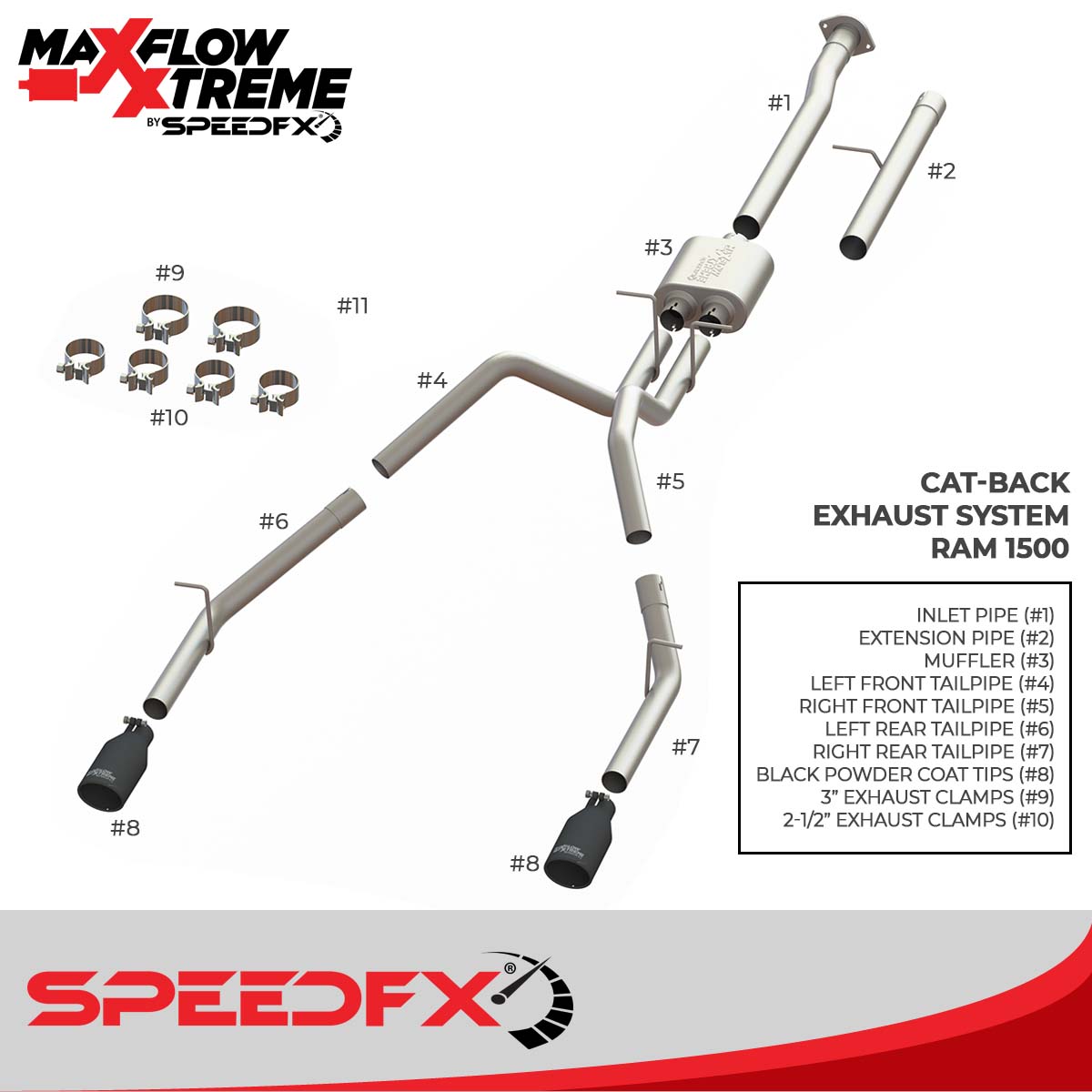 Exhaust System Kit SpeedFx Exhaust System Kit AXOPROS