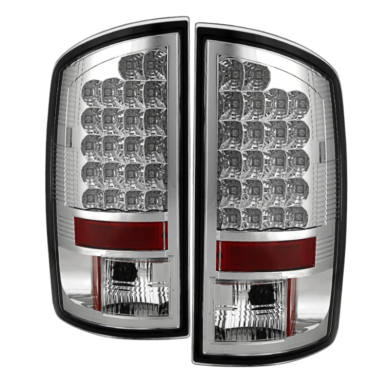 Spyder Dodge Ram 02-06 1500/Ram 2500/3500 03-06 LED Tail Light Chrome ALT-YD-DRAM02-LED-C SPYDER Tail Lights AXOPROS