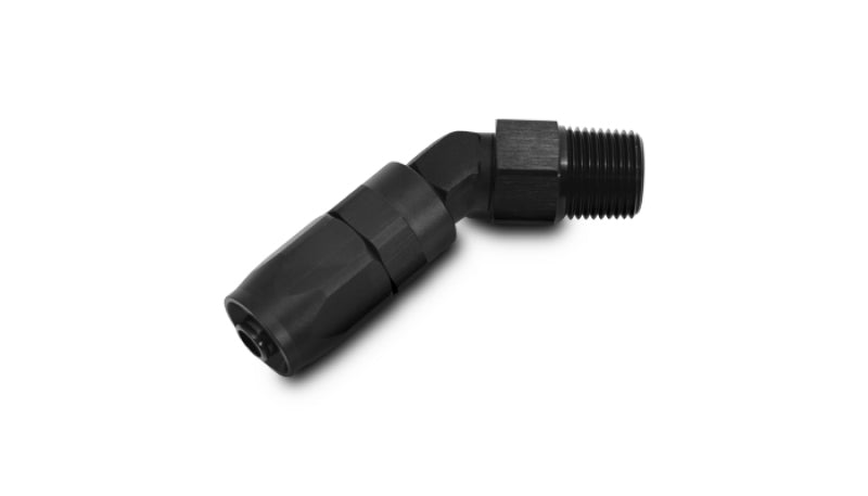 Vibrant -6AN Male NPT 45Degree Hose End Fitting - 1/4in NPT Vibrant Fittings AXOPROS