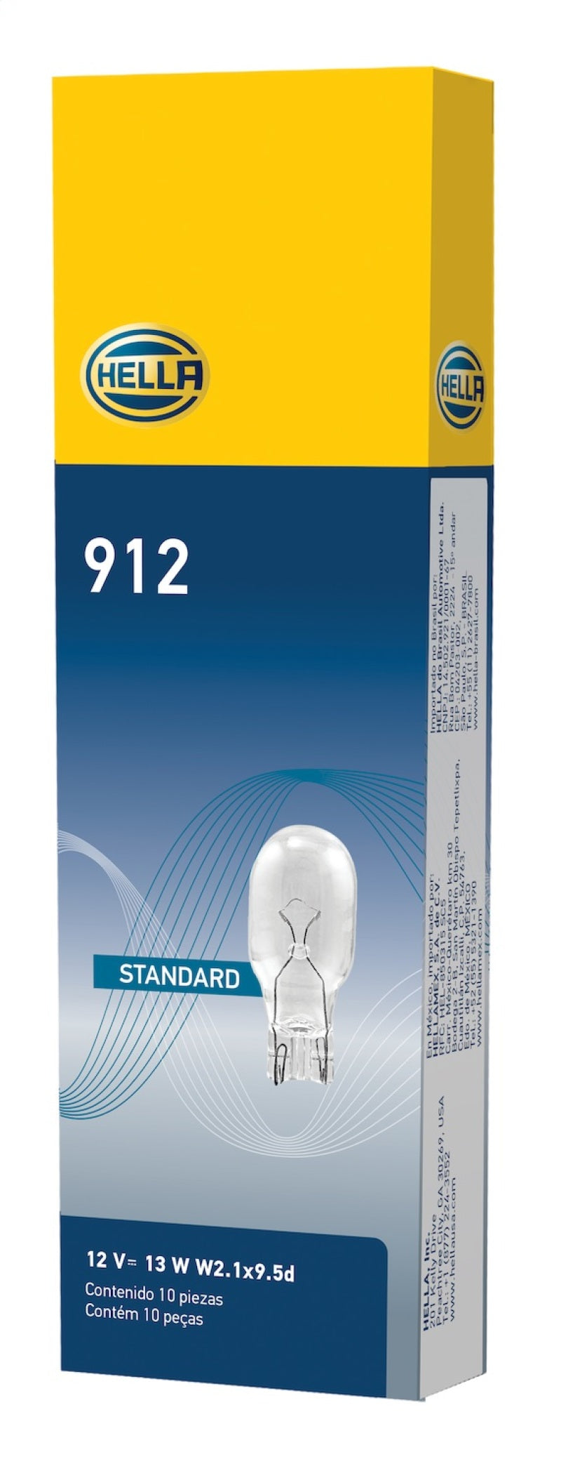 Hella Bulb 912 12V 13W W2.1X9.5d T5 Hella Bulbs AXOPROS