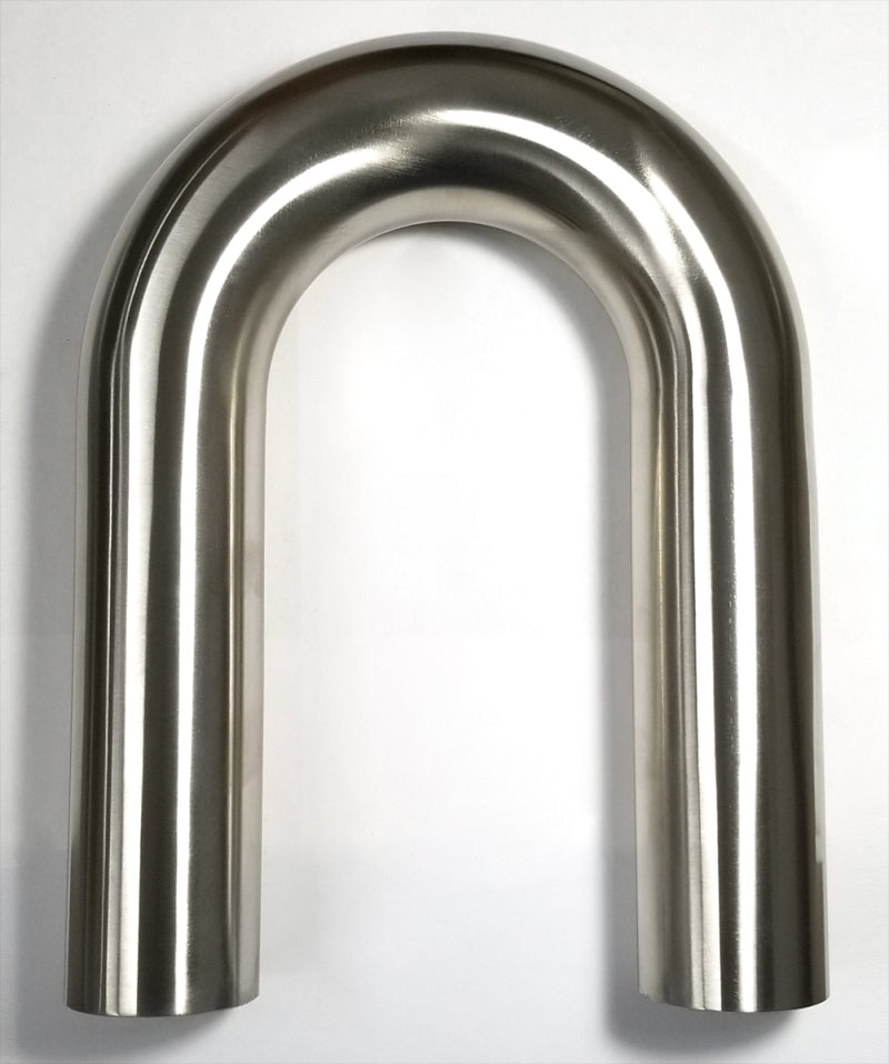 Stainless Bros Stainless Bros 1.88in Diameter 1.5D / 2.82.0in CLR 180 Degree Bend 6in Leg / 6in Leg Mandrel Bend Steel Tubing aftermarket performance part