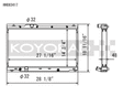 Koyo 2017 Honda Civic Type-R Radiator Koyo Radiators  AXOPROS