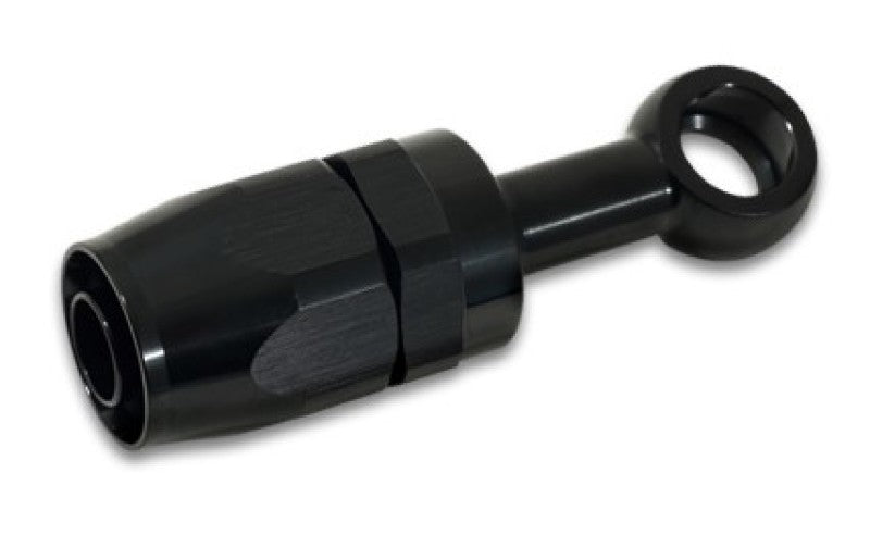 Vibrant -10AN Banjo Hose End Fitting for use with M12 or 7/16in Banjo Bolt - Aluminum Black Vibrant Fittings AXOPROS