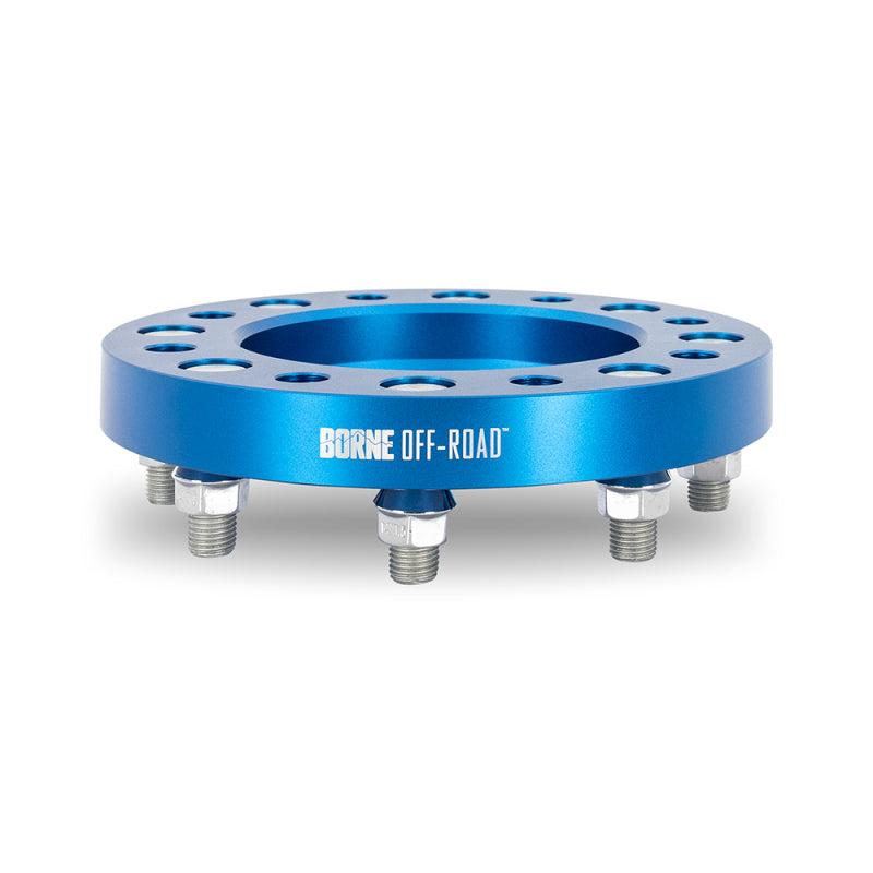 Borne Off-Road Wheel Spacers - 8X170 - 125 - 38.1mm - M14 - Blue Borne Off-Road Wheel Spacers & Adapters  AXOPROS