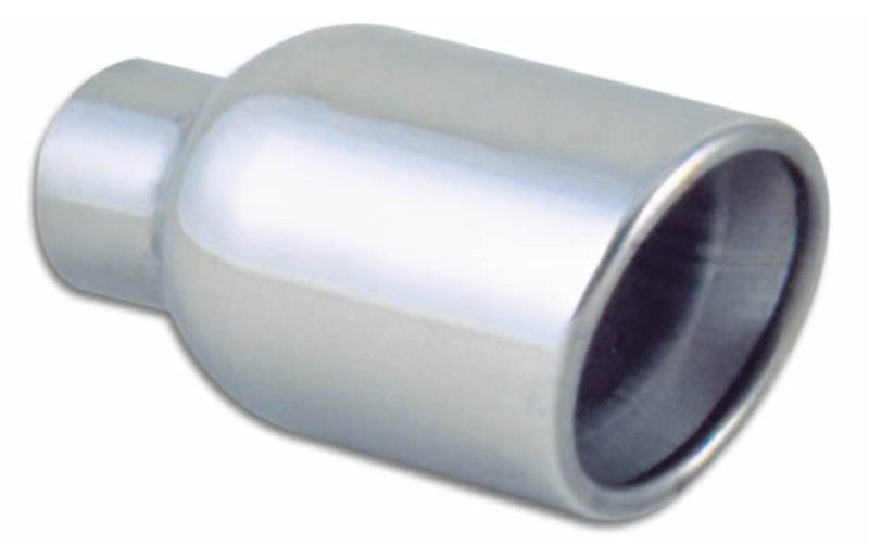 Vibrant 2.5in ID 4in OD Round SS Tips (Double Wall, Angle Cut) Vibrant Tips AXOPROS