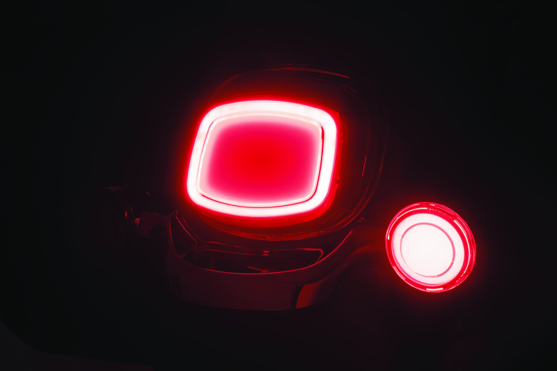Kuryakyn Tracer LED Taillight Red Lens Without License Light Kuryakyn Tail Lights AXOPROS