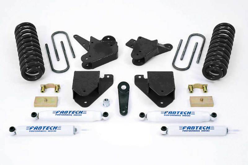 Fabtech 01-04 Ford F250/350 2WD 6in Basic Sys w/Perf Shks Fabtech Lift Kits AXOPROS