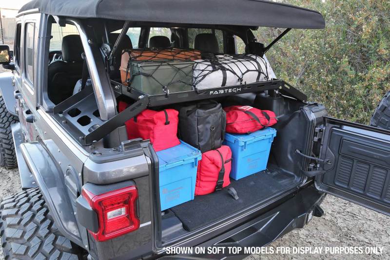 Fabtech 18-21 Jeep JL 4WD 4-Door Interior Cargo Rack Fabtech Cargo Organization AXOPROS