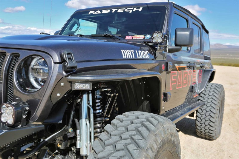 Fabtech 18-21 Jeep JL 4WD Front Steel Tube Fenders Fabtech Fender Flares  AXOPROS