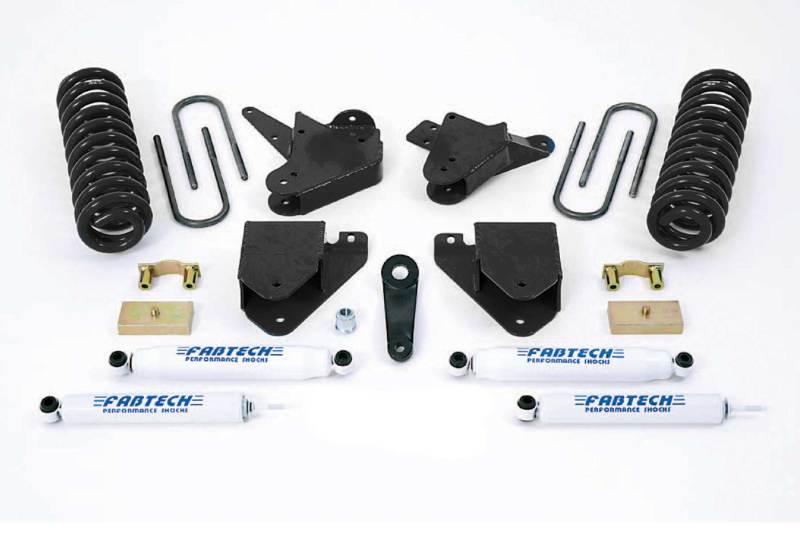 Fabtech 99-00 Ford F250/350 2WD w/7.3L Diesel 6in Basic Sys w/Perf Shks Fabtech Lift Kits AXOPROS