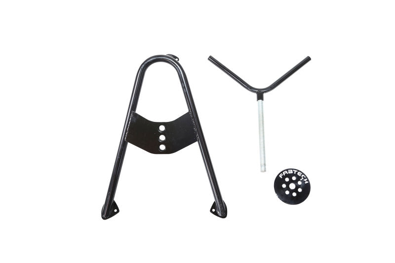 Fabtech Universal Spare Tire Angled Mount - Black Fabtech Spare Tire Carriers  AXOPROS