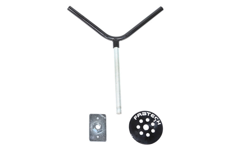 Fabtech Universal Spare Tire Flat Mount - Black Fabtech Spare Tire Carriers AXOPROS