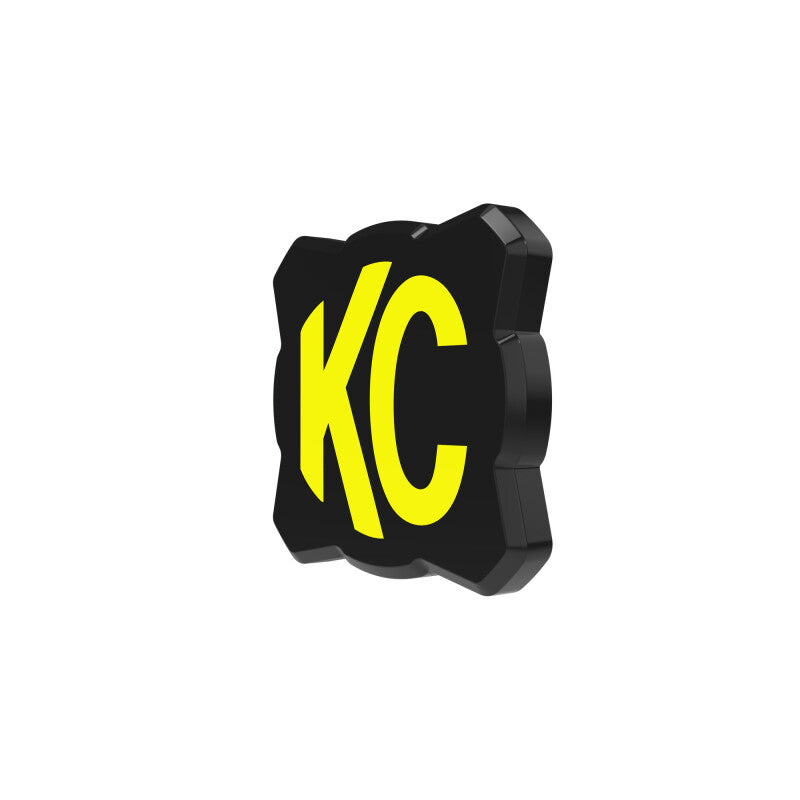 KC HiLiTES FLEX ERA 1 Single Light Cover ONLY (Black/Yellow KC Logo) KC HiLiTES Light Accessories and Wiring AXOPROS