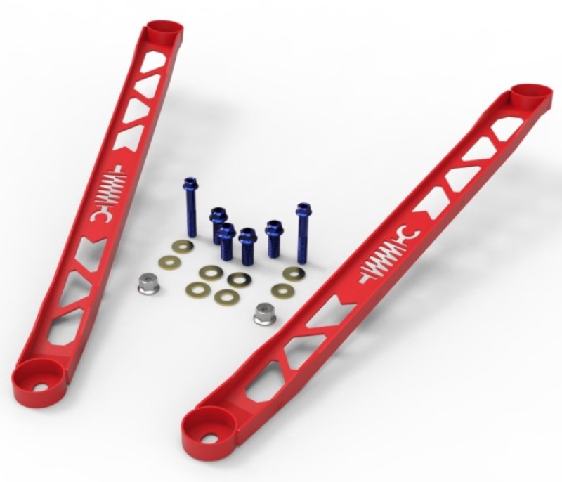 aFe CONTROL 304 Stainless Steel Front Suspension Strut Brace Red - Toyota GR Supra (A90) 20-21 aFe Strut Bars AXOPROS