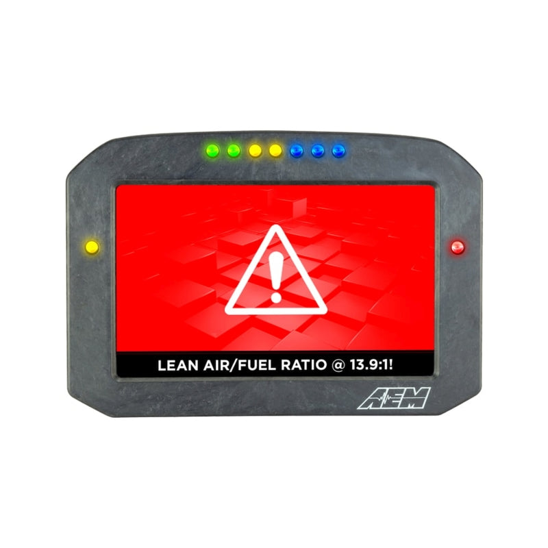 AEM AEM CD-7G Carbon Flush Digital Dash Display w/ Internal 20Hz GPS & Antenna Gauges aftermarket performance part