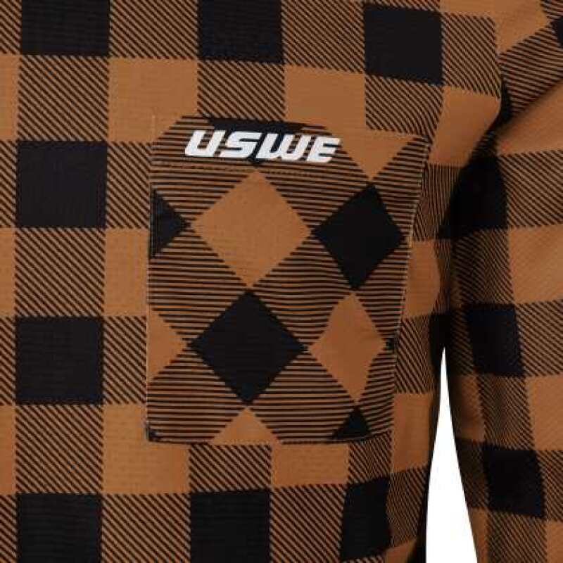 USWE Flannel Long Sleeve Lightweight Off-Road Jersey Bronze - XL USWE Shirts AXOPROS