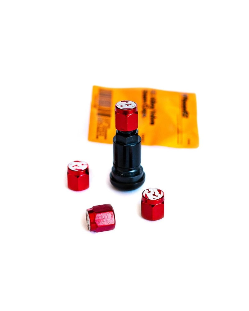 Fifteen52 Valve Stem Cap Set - Red - 4 Pieces fifteen52 Wheel Accessories  AXOPROS