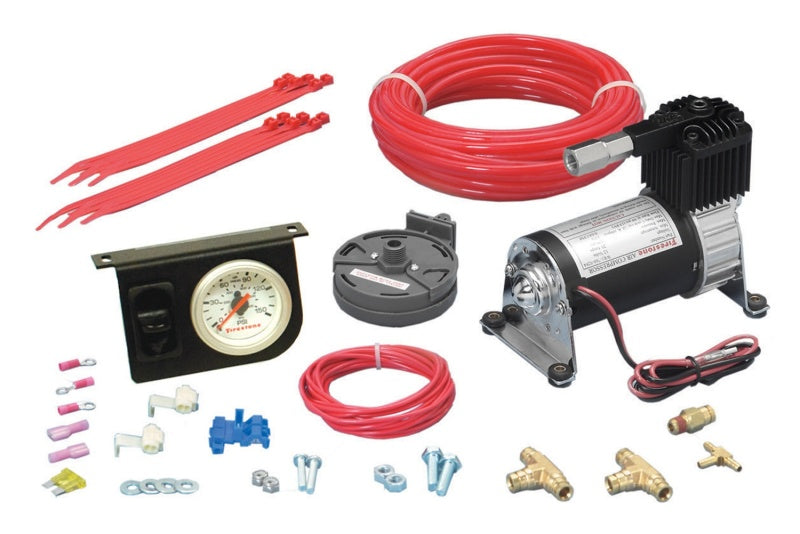 Firestone Level Command II Standard Duty Single Analog Air Compressor System Kit (WR17602158) Firestone Air Compressor Systems AXOPROS