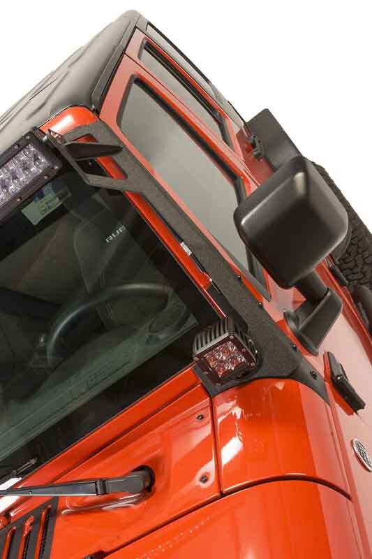 Fishbone Offroad 07-18 Jeep Wrangler JK 52In Light Bar Bracket Fishbone Offroad Light Mounts AXOPROS