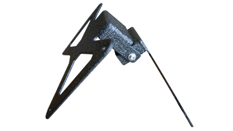 Fishbone Offroad 2018+ Jeep Wrangler JL - Black Aluminum Hawse Fairlead License Plate Mount Fishbone Offroad License Frame  AXOPROS