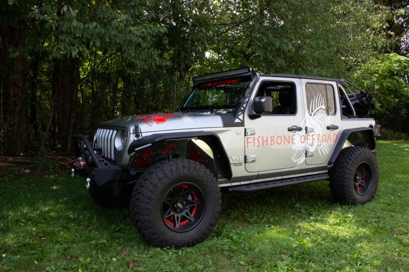 Fishbone Offroad 2018+ Jeep Wrangler JL Step Slider 4 Door Fishbone Offroad Side Steps AXOPROS